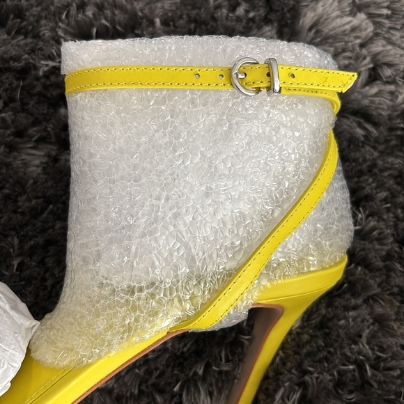 Steve Madden Jypsey Yellow Strappy Heels - Picture 5 of 9